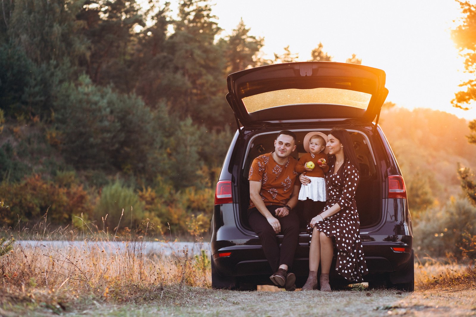 Family trip with comfortable and spacious vehicle