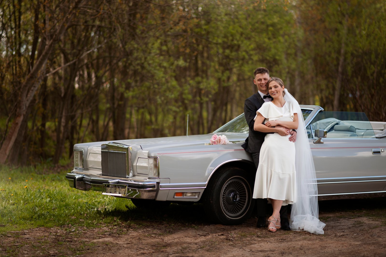 Wedding car rental with decorated premium vehicles